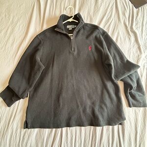 Ralph Lauren Blue Label Black Zip Up Sweater